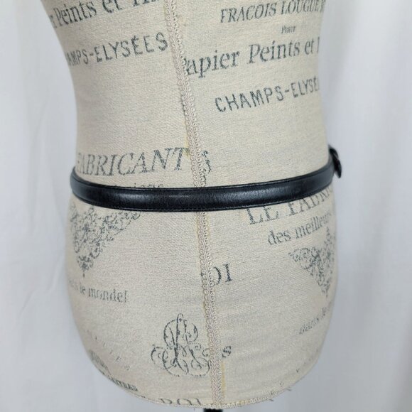 Vintage Coach Blue Leather Skinny Belt 30 Small